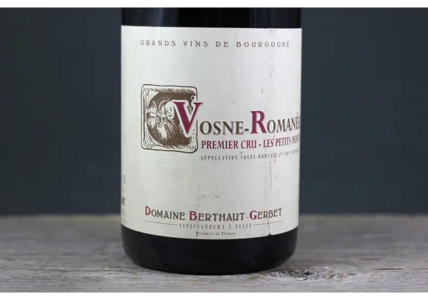 2015 Berthaut - Gerbert Vosne Romanée 1er Cru Petits Monts - $200 - $400 750ml Burgundy France