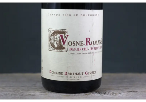 2015 Berthaut-Gerbert Vosne Romanée 1er Cru Petits Monts - $200-$400 750ml Burgundy France