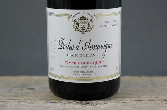 Dupasquier Perles d'Aimavigne Blanc de Blancs Brut NV Méthode Traditionnelle