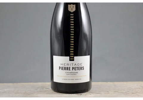 Pierre Péters Heritage Blanc de Blancs Extra Brut Champagne  - $400+ All Sparkling Champagne Chardonnay Cote des