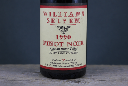 1990 Williams Selyem Olivet Lane Vineyard Pinot Noir (Pre Arrival)