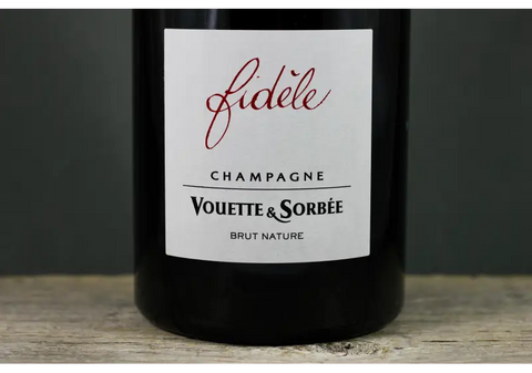 2019 Vouette & Sorbée Fidèle Brut Nature Champagne - $100-$200 750ml All Sparkling Aube